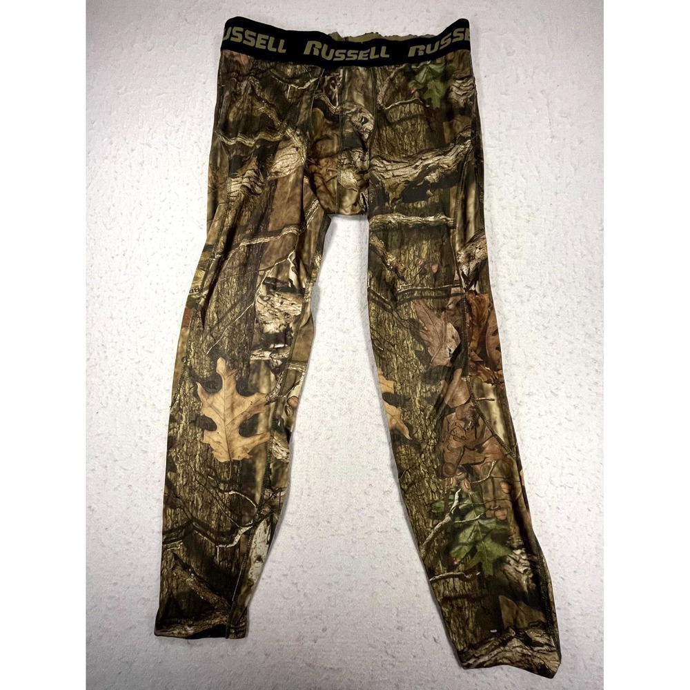 Russell Dri Power 360 Compression Pants Mens XL 40-42 Multicolor Realtree Camo